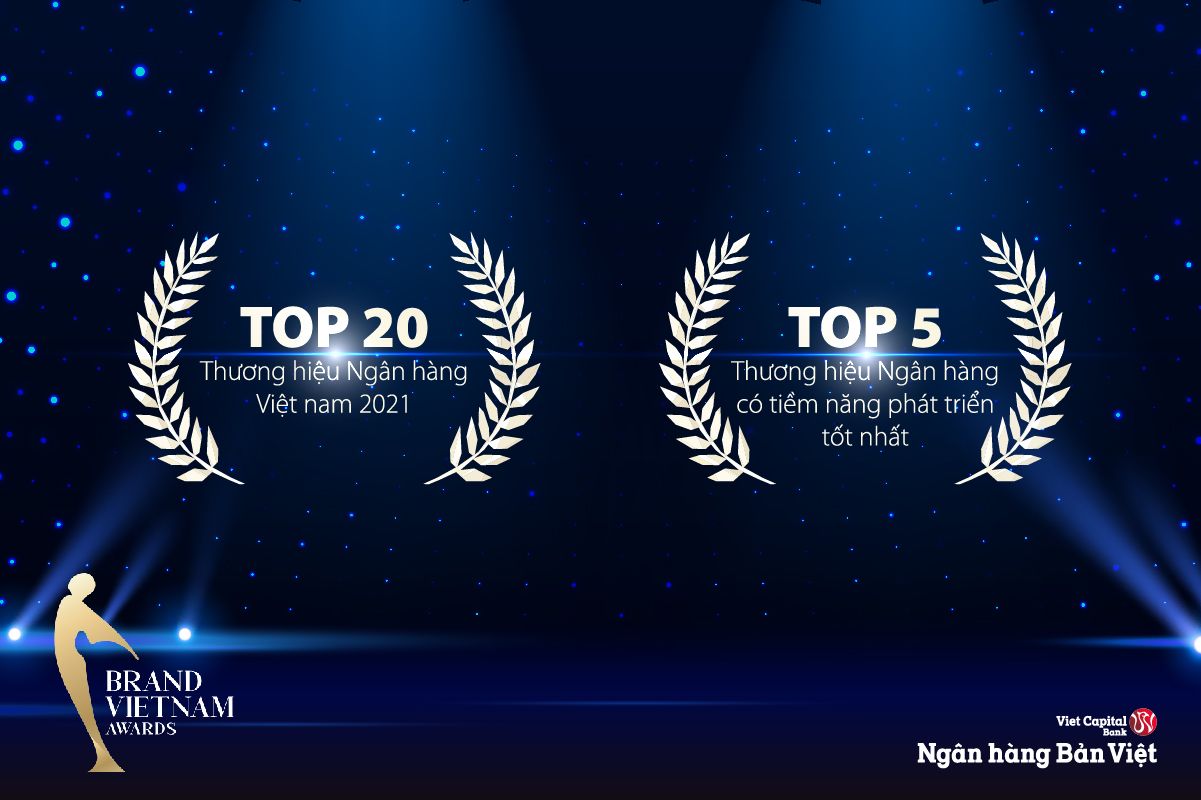 Đón tuổi 29, Ngân hàng bản việt đón nhận 2 giải thưởng thương hiệu Ngân hàng Việt Nam 2021
