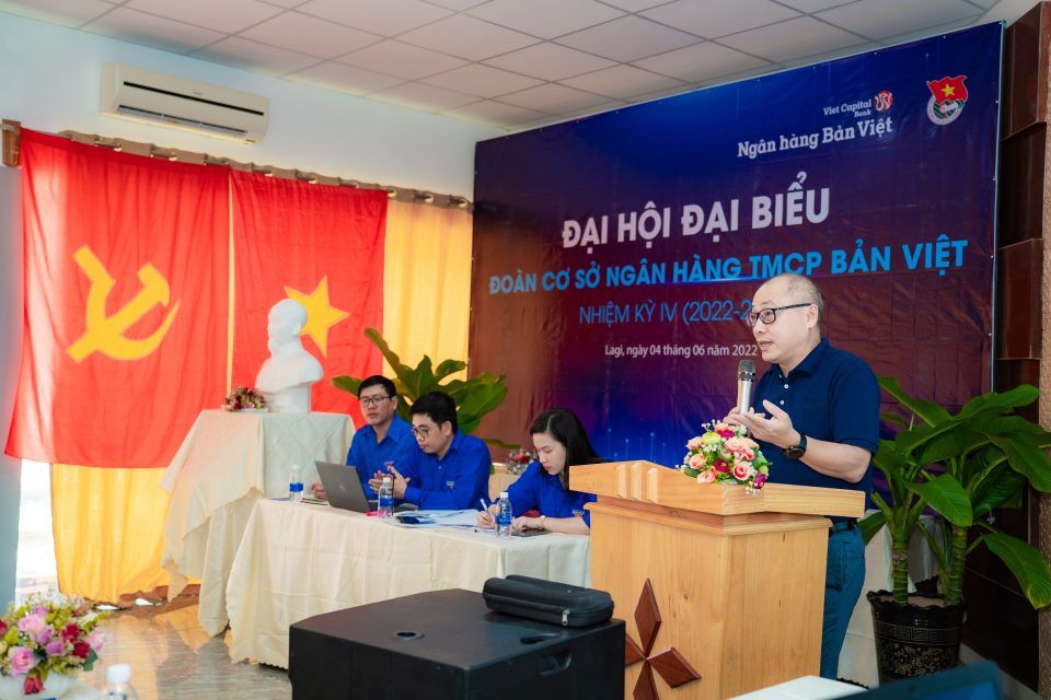 Đại hội Đoàn thanh niên Ngân hàng TMCP Bản Việt Nhiệm kỳ 4 (2022 - 2027) thành công tốt đẹp