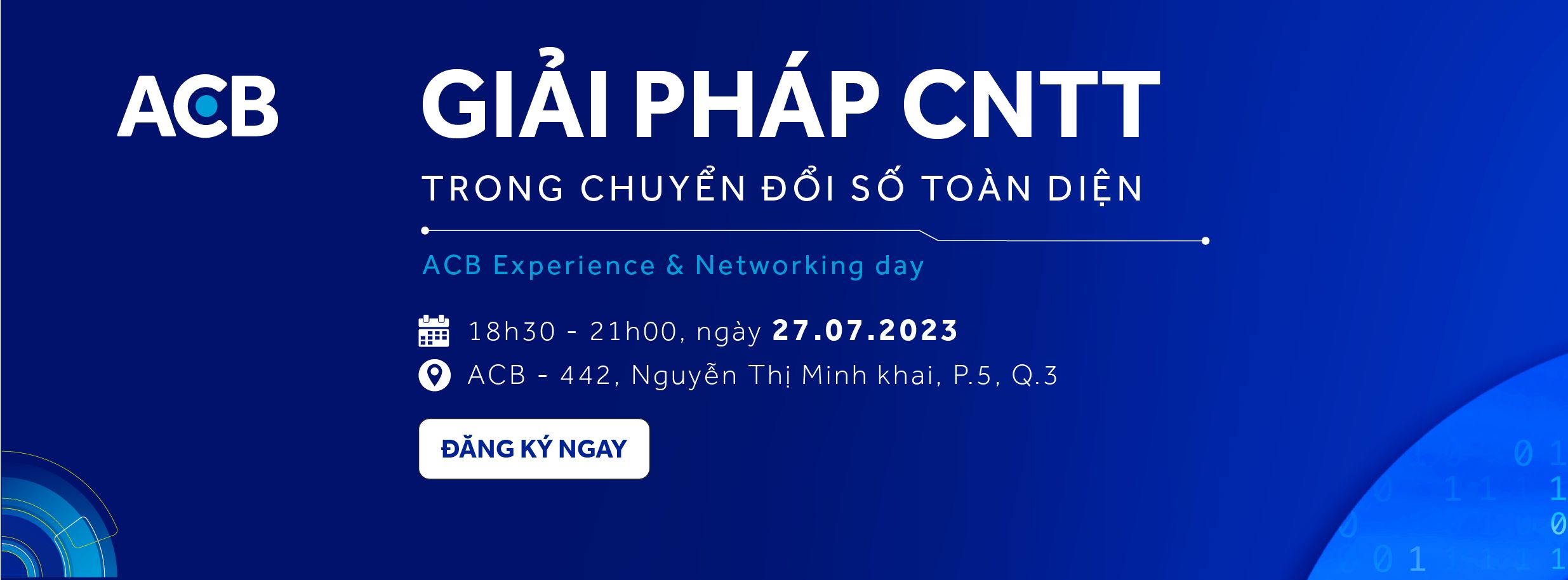 27.07.23 | THAM GIA NGAY SỰ KIỆN ACB EXPERIENCE & NETWORKING DAY