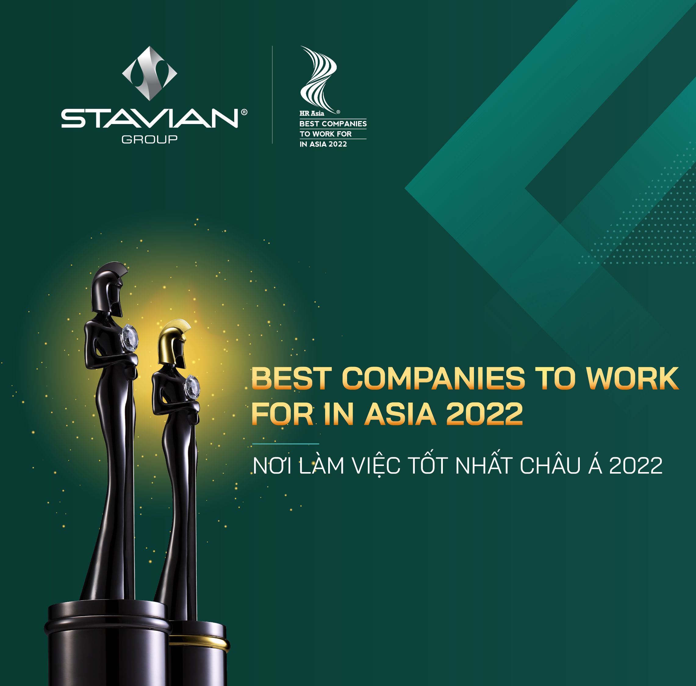 Tập đoàn Stavian đạt giải thưởng nơi làm việc tốt nhất Châu Á 2022