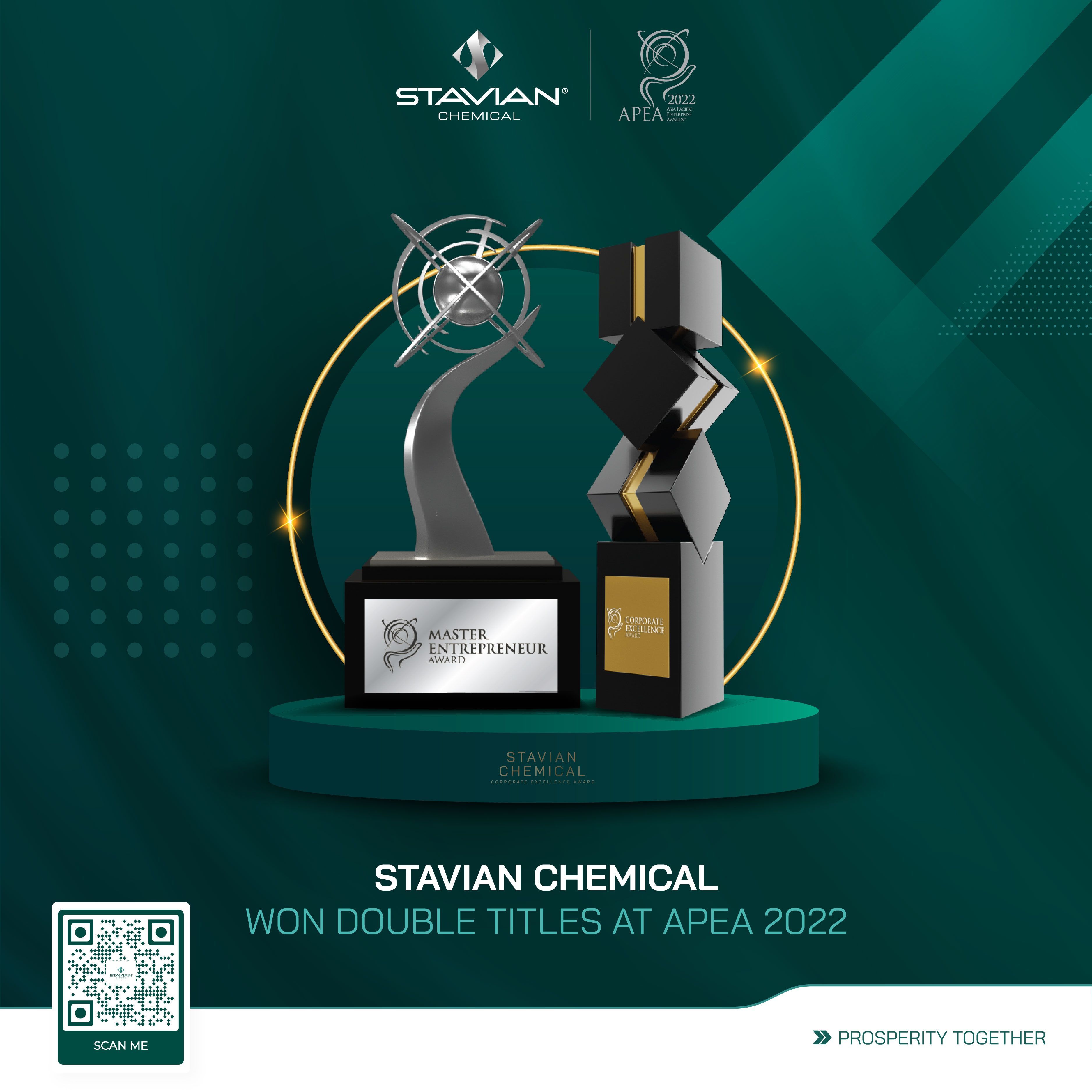 Stavian Chemical được vinh danh Doanh nghiệp xuất sắc châu Á năm 2022