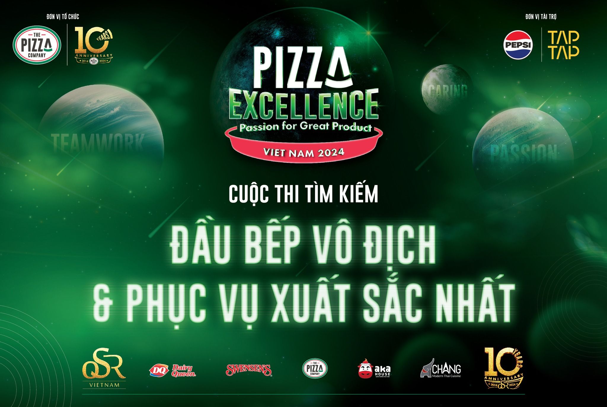 Cuộc thi “Tôn vinh đầu bếp giỏi nhất và Nhân viên phục vụ tốt nhất The Pizza Company 2024”