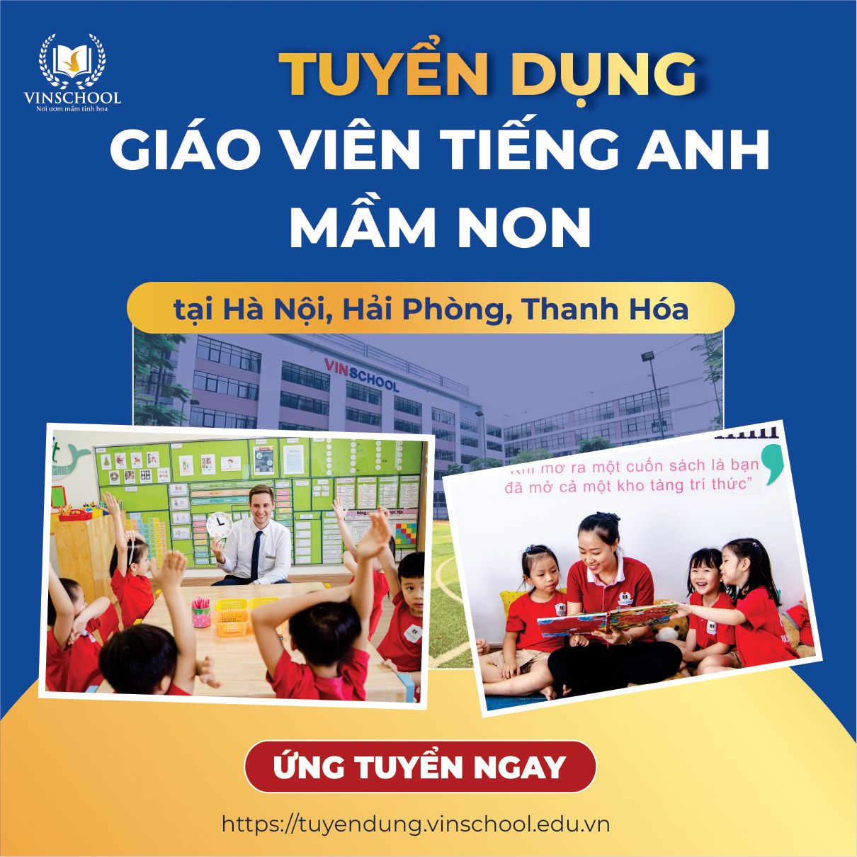 Giáo viên Tiếng Anh khối mầm non