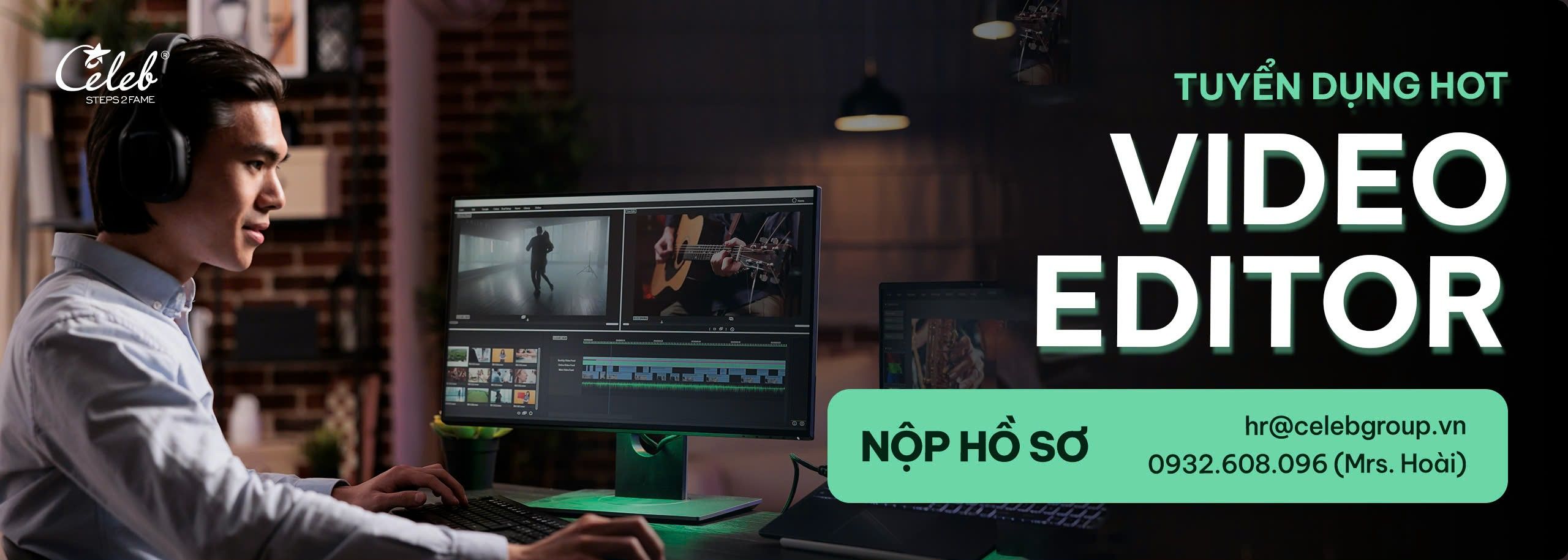 Tuyển dụng Video Editor Có Kinh Nghiệm Lĩnh Vực Giải Trí - Môi trường trẻ trung, năng động - Làm việc tại Nguyễn Trọng Tuyển Quận Tân Bình