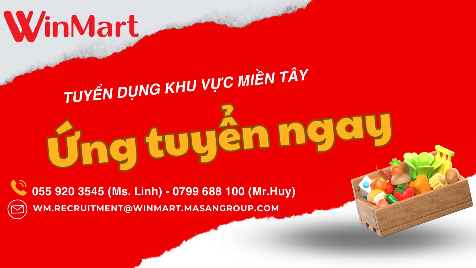 [WinMart] Bản tin tuyển dụng các tỉnh Miền Tây