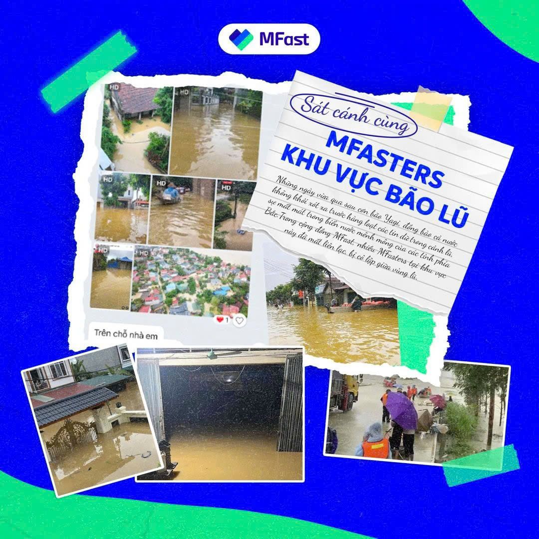 MFAST SÁT CÁNH CÙNG ĐỒNG BÀO KHU VỰC THIÊN TAI LŨ LỤT