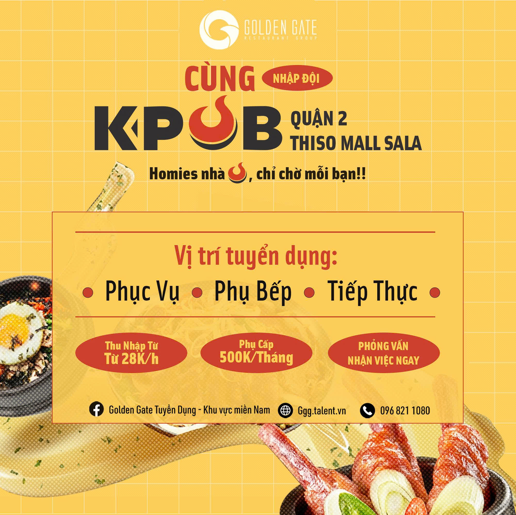 Nhân viên Nhà hàng KPUB THISOMALL SALA QUẬN 2