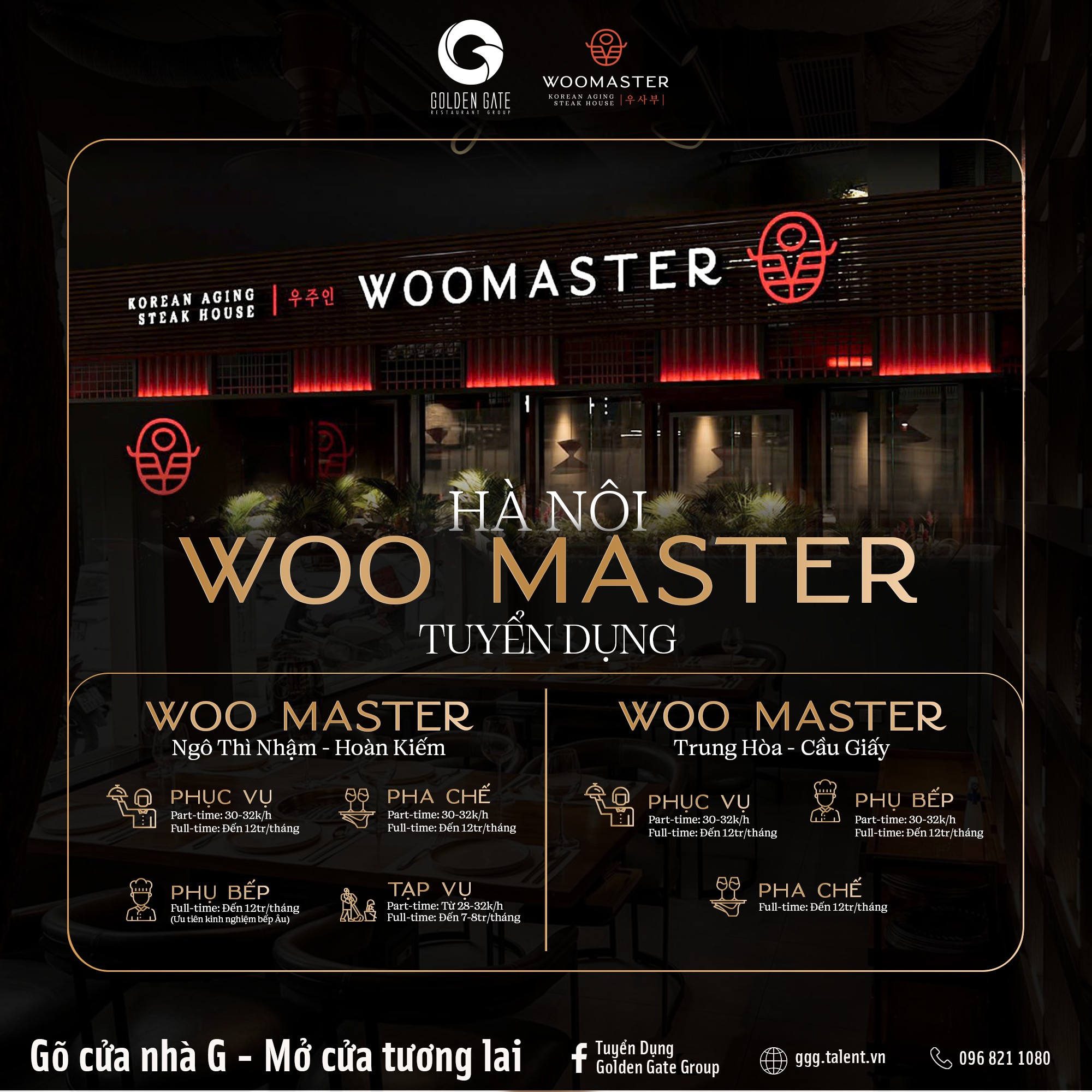 Nhân Viên Nhà Hàng Âu - Woomaster