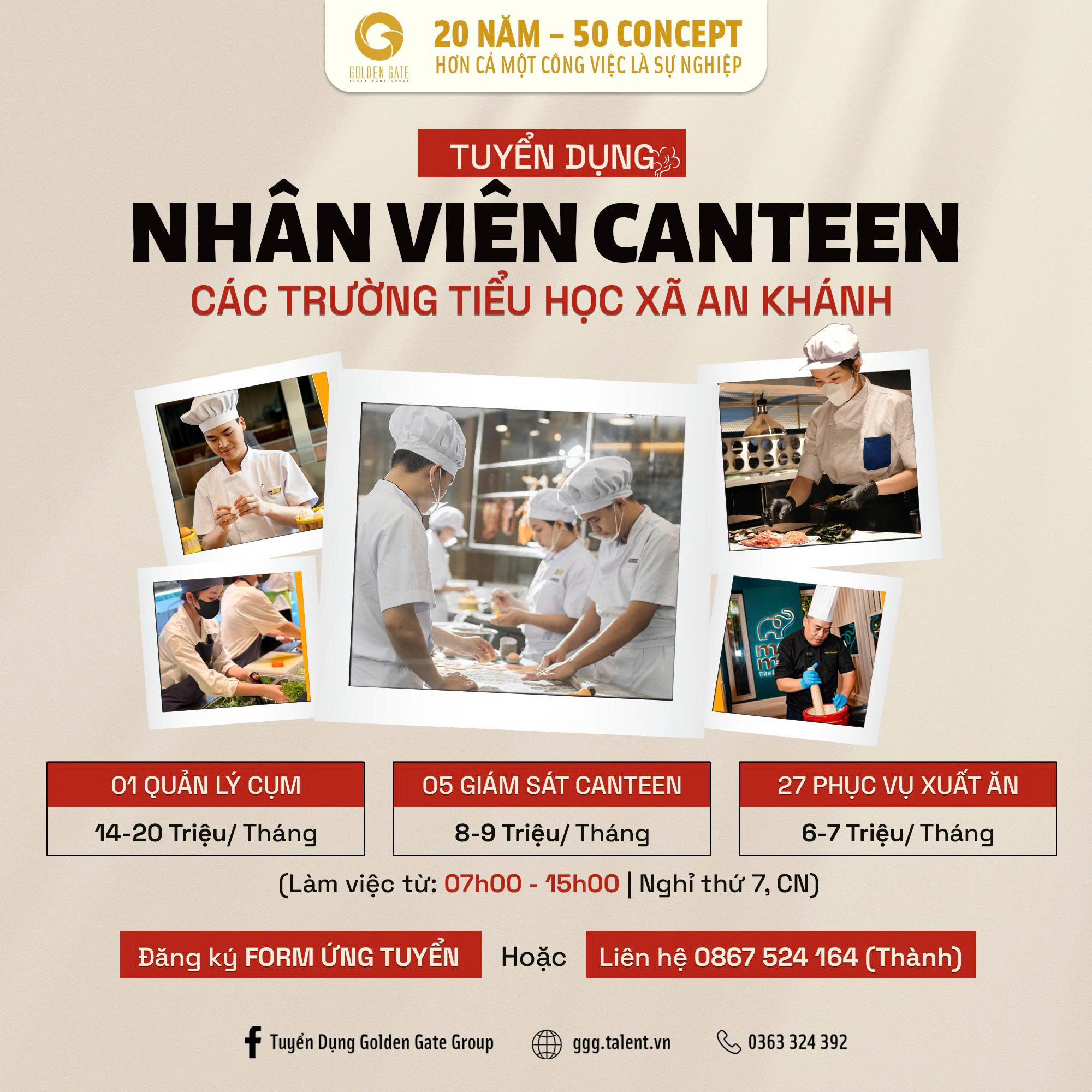 Nhân viên phục vụ xuất ăn