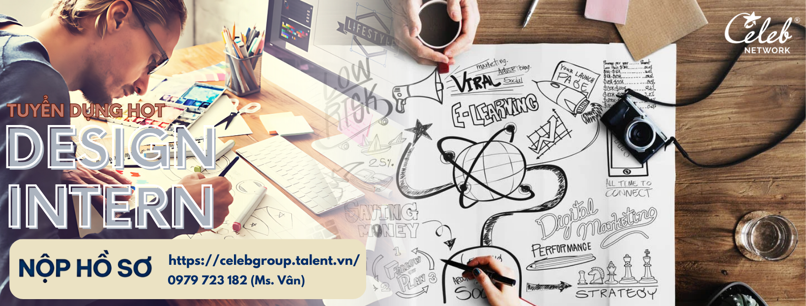 Tuyển dụng vị trí Design Intern - Làm Việc Tại Phường 2, Quận Tân Bình