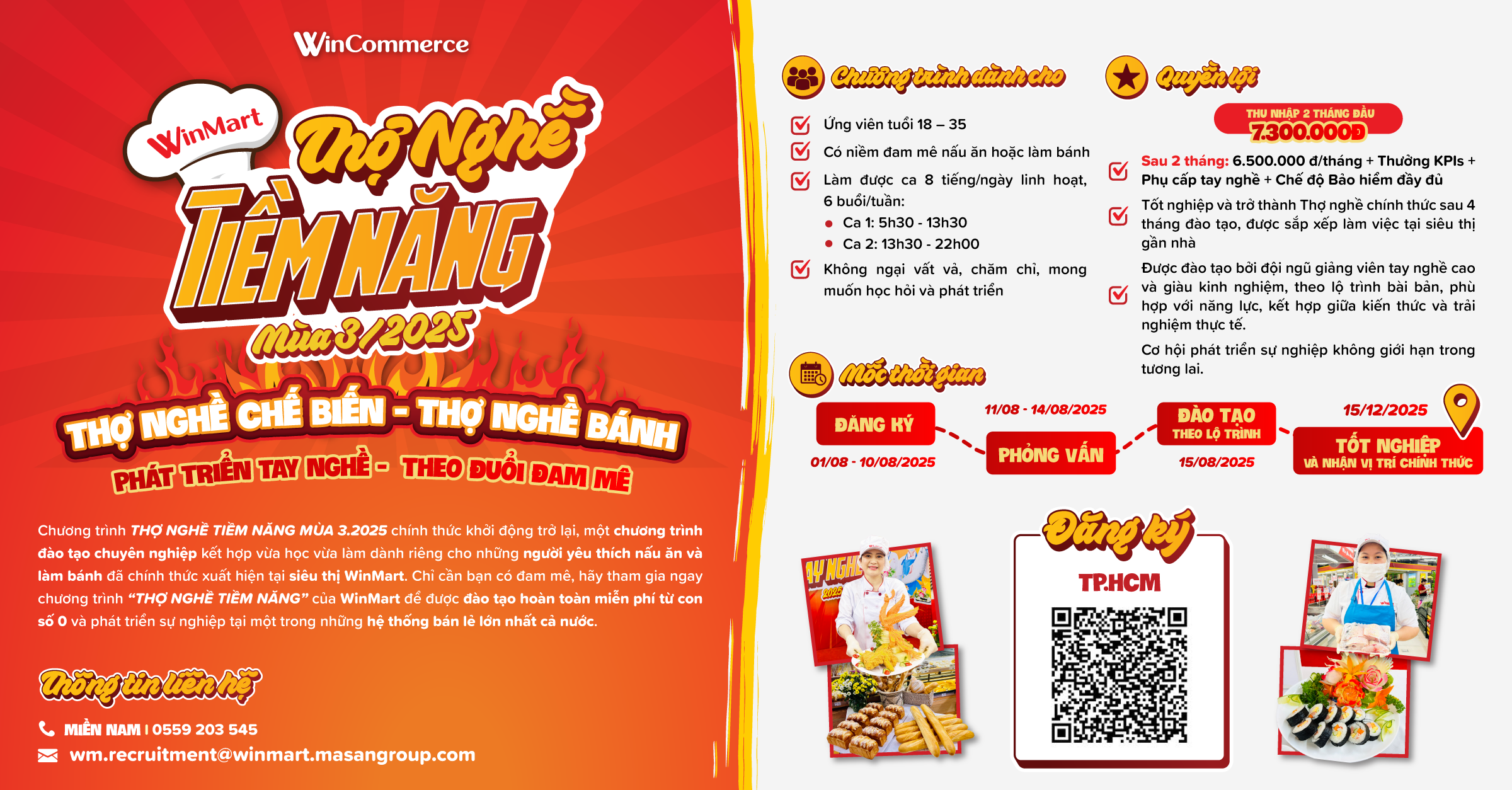 Chương Trình Đào Tạo Thợ Nghề (Bánh - Bếp) Chuỗi Siêu Thị Winmart tại Hồ Chí Minh