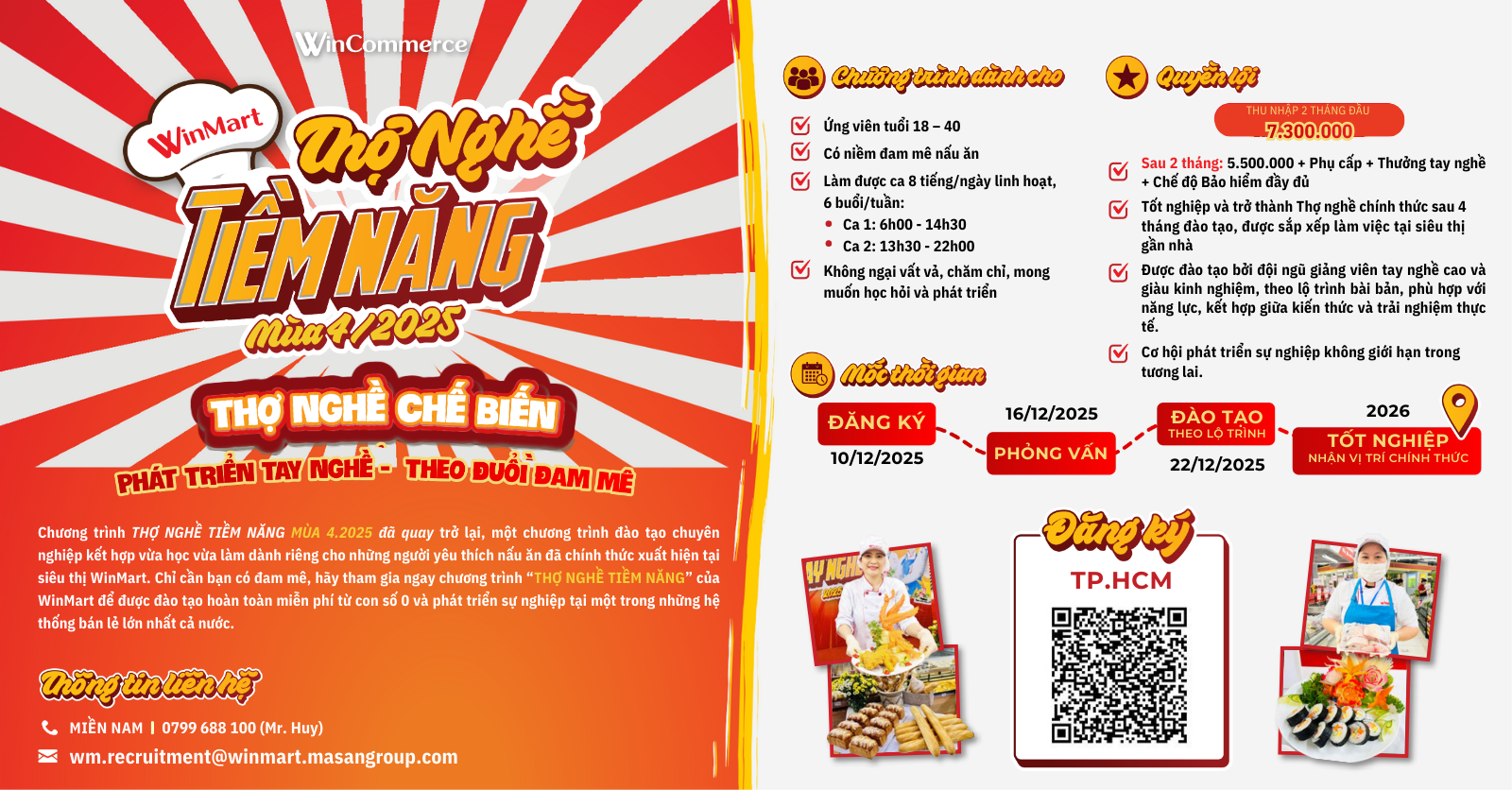 Chương Trình Đào Tạo Thợ Nghề (Bếp Nấu Ăn) Chuỗi Siêu Thị Winmart tại Hồ Chí Minh