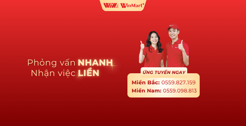 [WinMart+] Nhân Viên Bán Hàng Tp.HCM & Tỉnh Miền Nam (Ads)