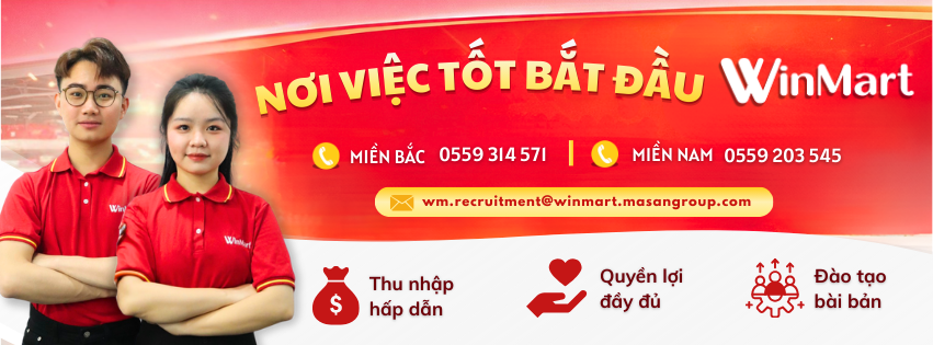 [WinMart] Nhân Viên Bán Hàng/Thu ngân/Thợ nghề Tp.HCM (Ads)