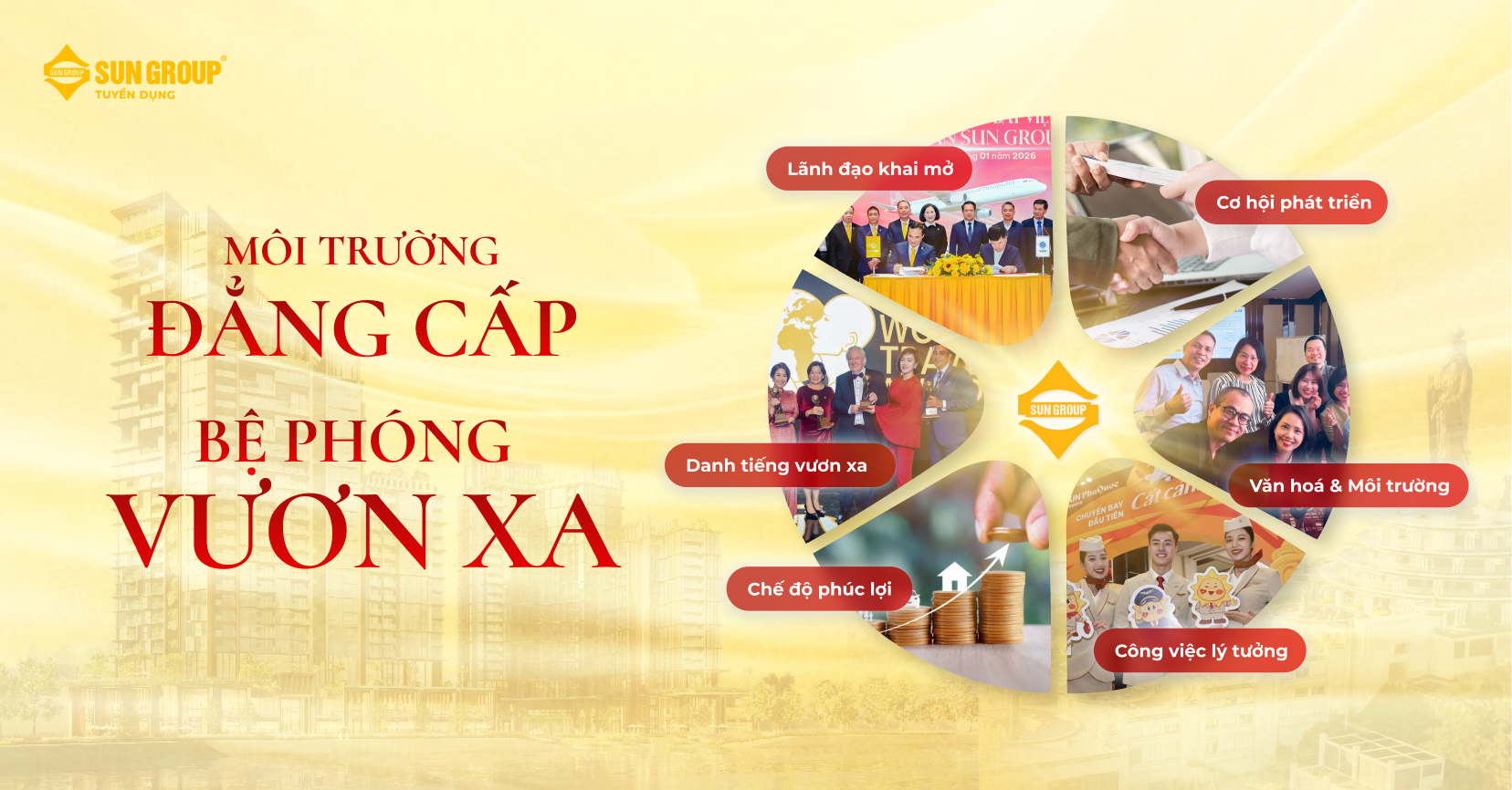 SUN GROUP - MÔI TRƯỜNG ĐẲNG CẤP - BỆ PHÓNG VƯƠN XA 