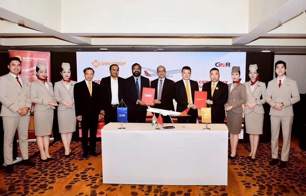SUN GROUP KÝ HỢP TÁC VỚI GMR GROUP - NHÀ VẬN HÀNH MẠNG LƯỚI SÂN BAY TƯ NHÂN HÀNG ĐẦU THẾ GIỚI