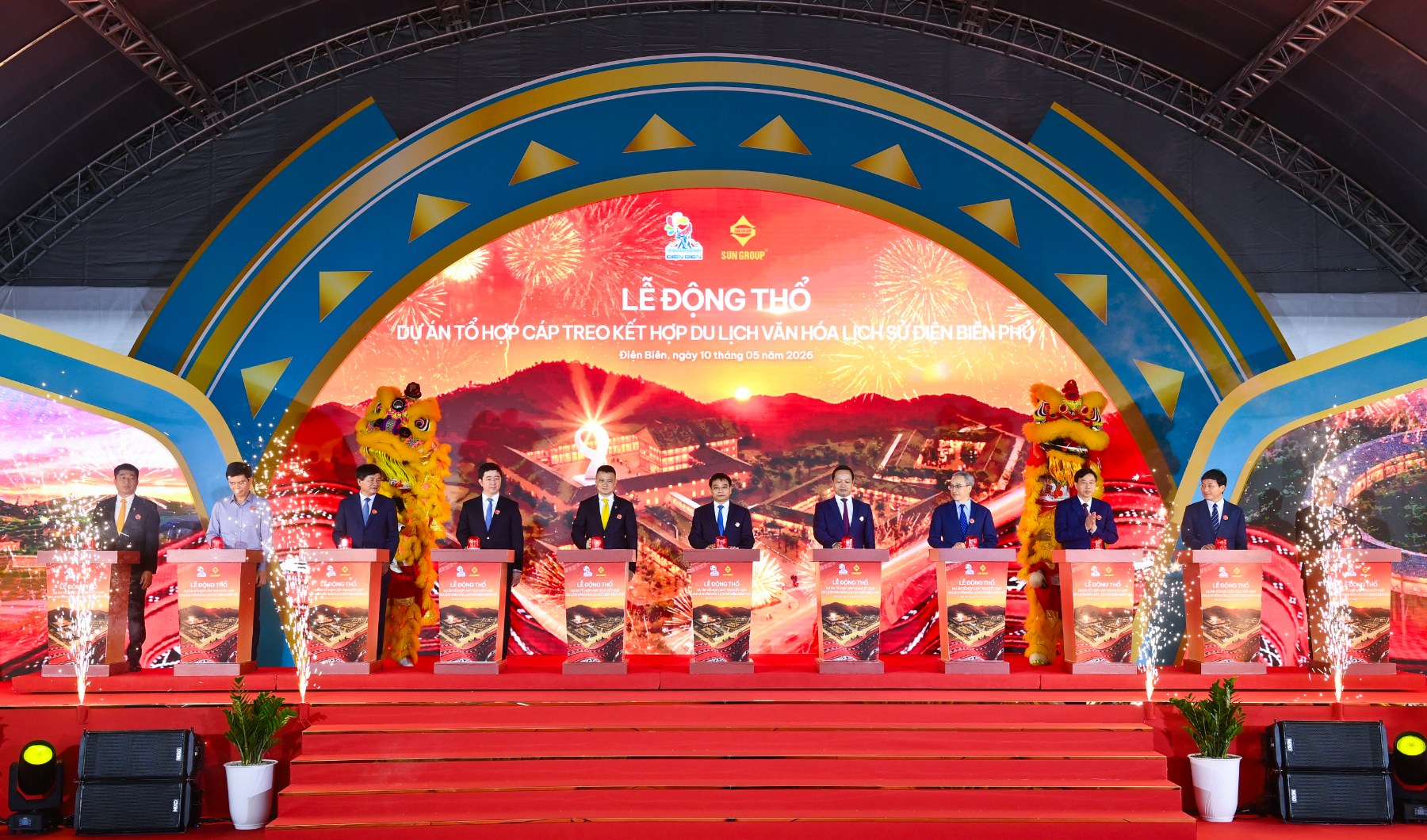 SUN GROUP ĐỘNG THỔ TỔ HỢP CÁP TREO ĐIỆN BIÊN PHỦ DẪN LÊN “NÚI ĐẠI TƯỚNG” - KIẾN TẠO KHÔNG GIAN TRẢI NGHIỆM LỊCH SỬ SỐNG ĐỘNG, ĐÁNG TỰ HÀO