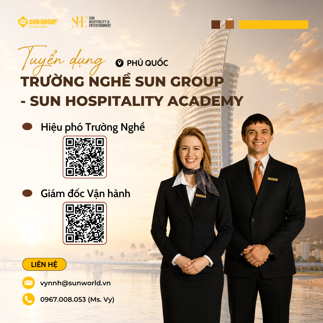 KIẾN TẠO THẾ HỆ DỊCH VỤ ĐẲNG CẤP QUỐC TẾ CÙNG SUN HOSPITALITY ACADEMY PHÚ QUỐC