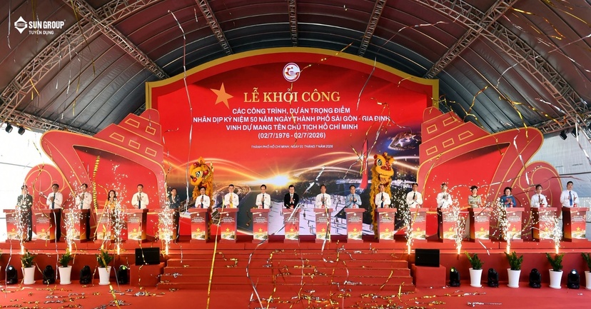 SUN GROUP KHỞI CÔNG ĐẠI DỰ ÁN HƠN 29.000 TỶ ĐỒNG, TỰ HÀO VIẾT TIẾP TRANG SỬ BẾN NHÀ RỒNG TP. HỒ CHÍ MINH