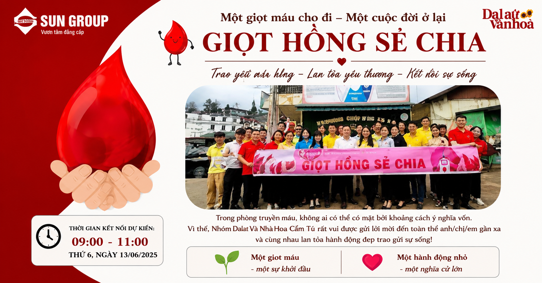 GIỌT HỒNG SẺ CHIA - MỘT HÀNH ĐỘNG NHỎ, MỘT NGHĨA CỬ LỚN