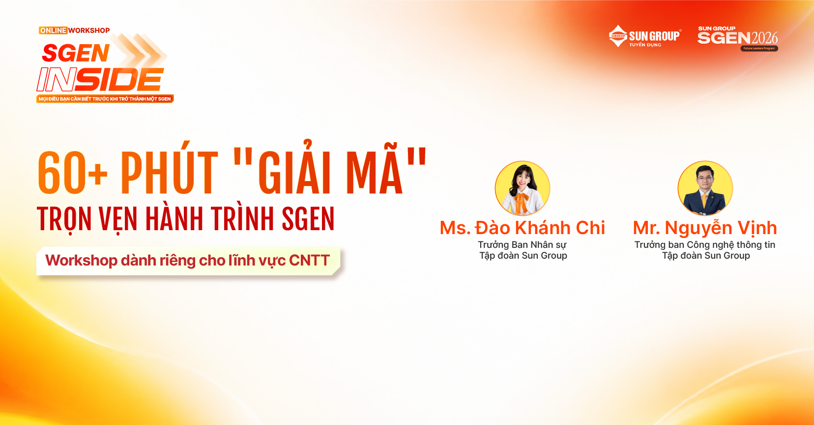 [RECAP SGEN INSIDE] 60+ PHÚT “GIẢI MÃ” TRỌN VẸN HÀNH TRÌNH SGEN CÔNG NGHỆ THÔNG TIN!