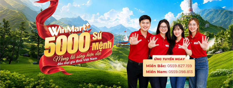 [WinMart+ CÀ MAU] Nhân Viên Bán Hàng/Cửa hàng Trưởng/Cửa hàng Trưởng Tiềm năng