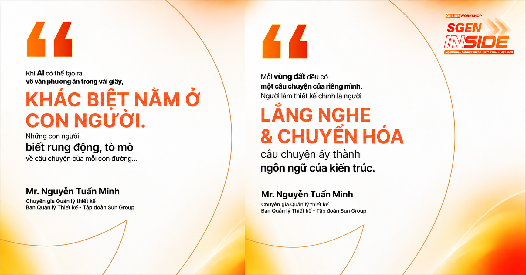 [SGEN INSIDE] NHỮNG GÓC NHÌN ĐÁNG GIÁ TỪ MENTOR LĨNH VỰC KIẾN TRÚC!