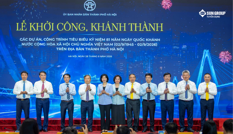 SUN GROUP KHỞI CÔNG DỰ ÁN CẢI TẠO, CHỈNH TRANG VÀ TÁI THIẾT ĐÔ THỊ VĨNH HƯNG QUY MÔ 447 HA TẠI TRUNG TÂM HÀ NỘI