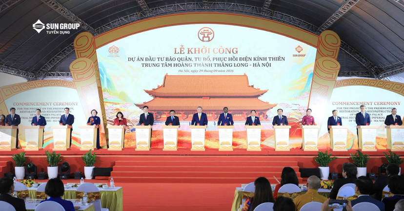 SUN GROUP VINH DỰ, TỰ HÀO LÀ ĐƠN VỊ THI CÔNG DỰ ÁN PHỤC HỒI ĐIỆN KÍNH THIÊN, HÀ NỘI
